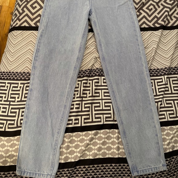 blue riot seam corset detail highwaisted jeans, us 4- uk 8 - Picture 2 of 10